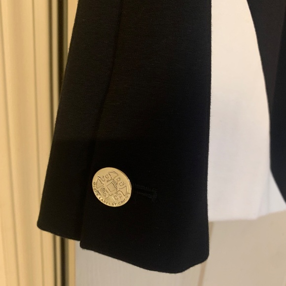 Chico’s Black/Tan/Ivory Lined Short Jacket sz0 - Picture 4 of 7